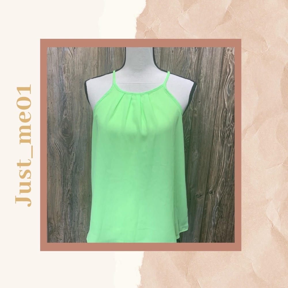 Mine bright green tank top